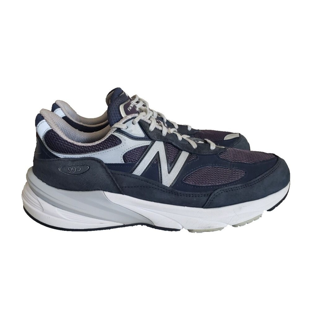 New Balance 990v6 Navy Blue Silver Men's Size 10.5D Running Shoes M990NV6